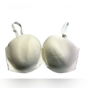 VICTORIA’S SECRET white underwire strapless padded push up bra size 34DDD